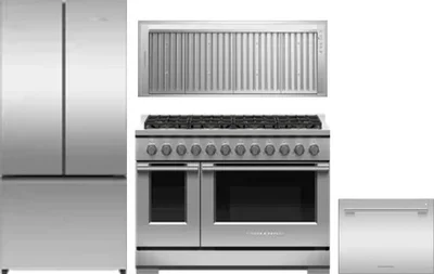 4 Piece Package Includes Refrigerator, Range, Hood And Dishwasher